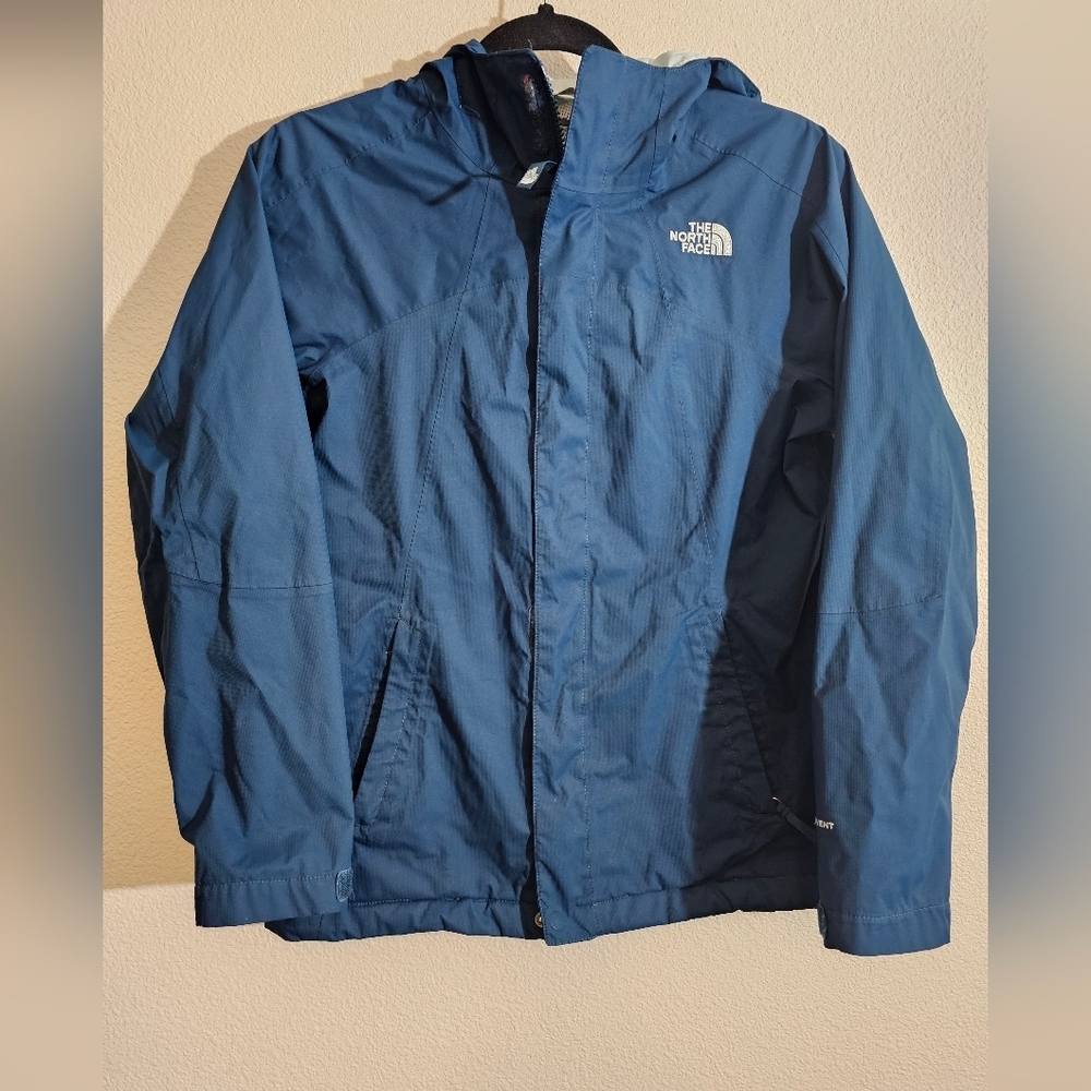 The North Face DRYVENT Girls Rain Jacket Teal Blue